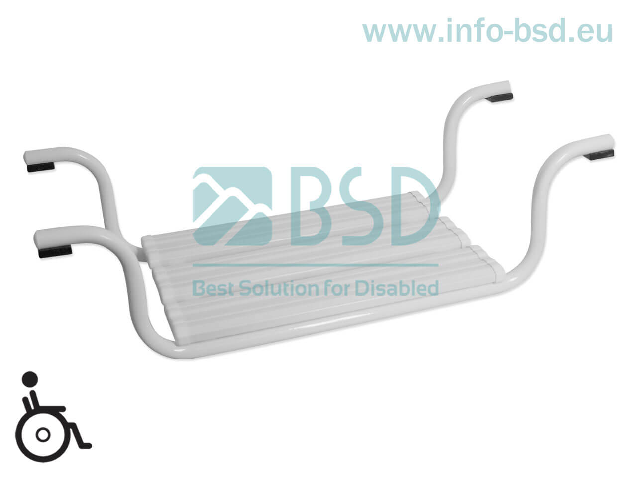 BSD - uchwyty dla niepełnosprawnych - Siedzisko wannowe bez oparcia 14 – 20 cm białe